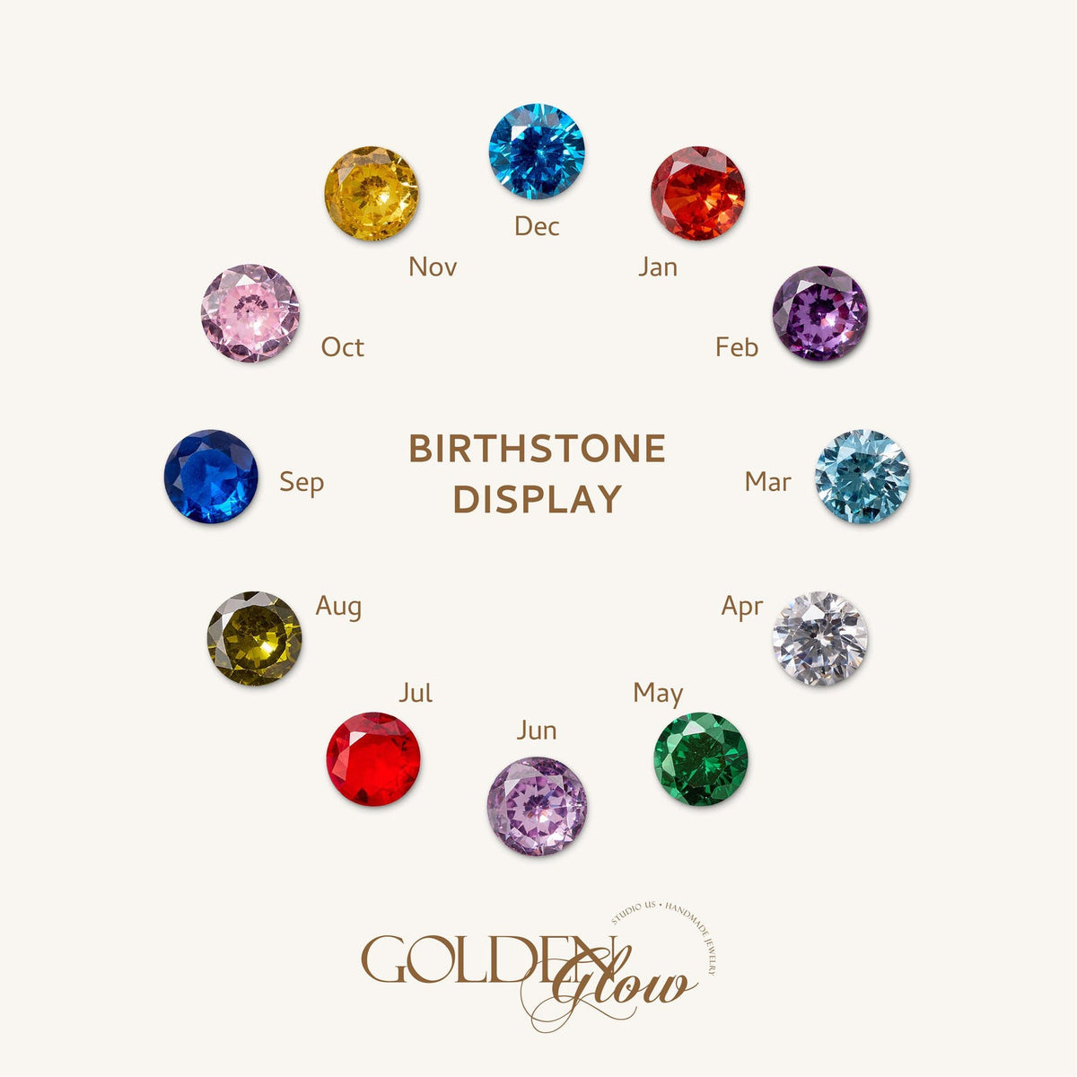 Collier Médaillon Personnalisé avec Pierre de Naissance