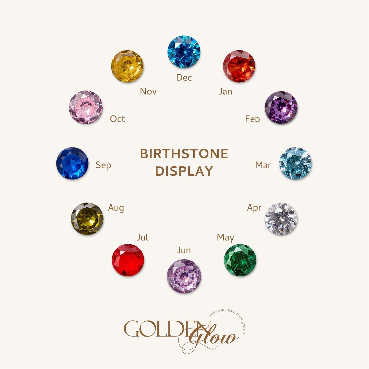 Collier Médaillon Personnalisé avec Pierre de Naissance