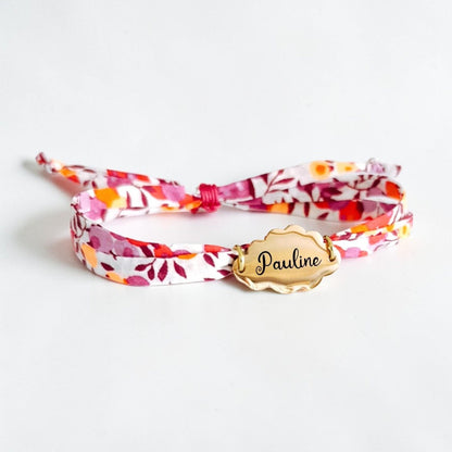 Bracelet Personnalisé Liberty Gravé — Bijou Souvenir