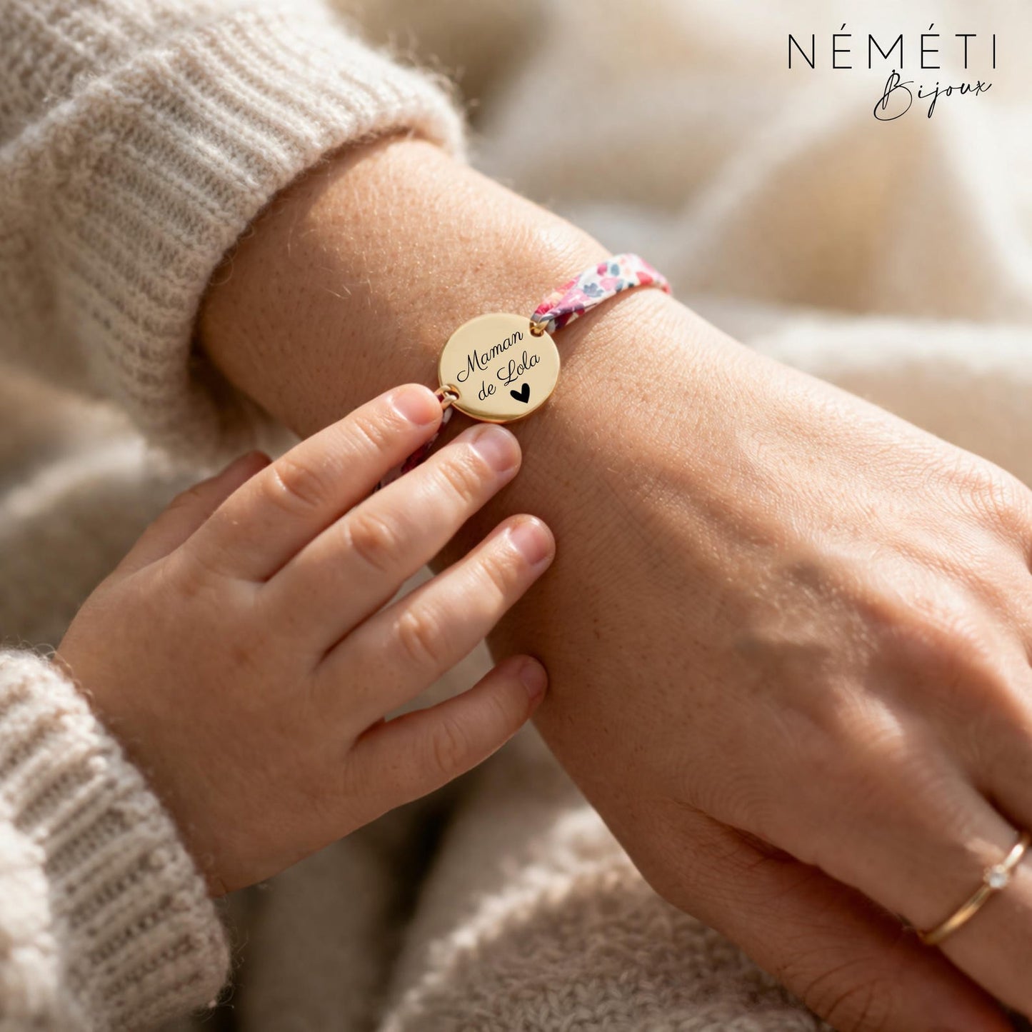 Bracelet Personnalisé Liberty Gravé — Bijou Souvenir