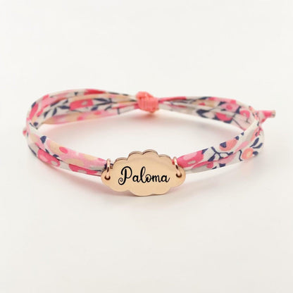 Bracelet Personnalisé Liberty Gravé — Bijou Souvenir