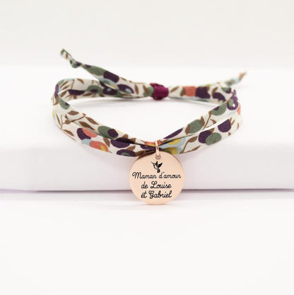 Bracelet Personnalisé Liberty Gravé — Bijou Souvenir